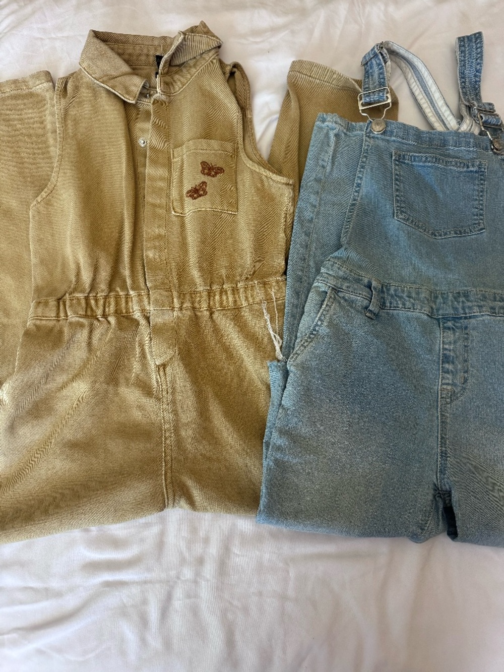 Girls Overalls Denim Jeans
